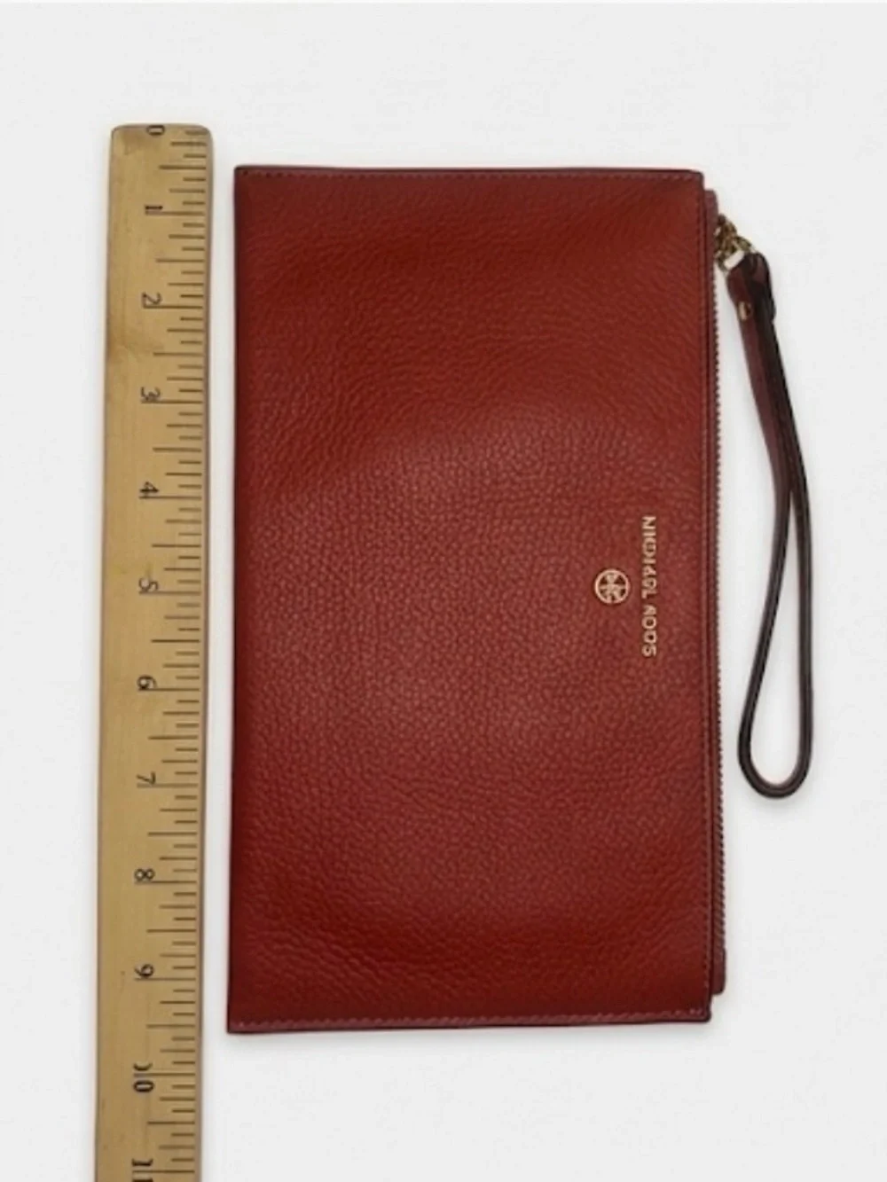 Michael Kors Red Pebbled Leather Jet Set Large Wristlet Clutch - NWOT
